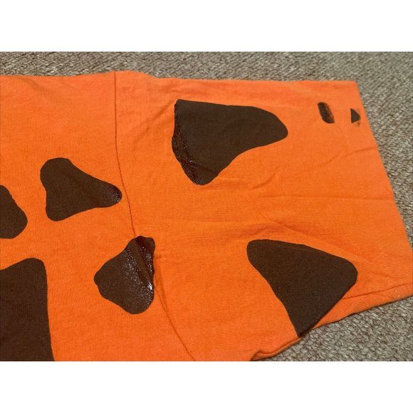 Vintage 90s XL The Flintstones Fred Flintstones Tuxedo AOP Single Stitch T-Shirt - Picture 7 of 10